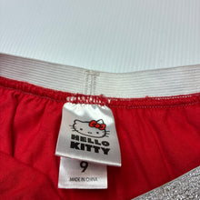Load image into Gallery viewer, Girls San Rio, Hello Kitty lined tulle &amp; glitter skirt, elasticated, EUC, size 9,  