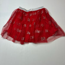 Load image into Gallery viewer, Girls San Rio, Hello Kitty lined tulle &amp; glitter skirt, elasticated, EUC, size 9,  
