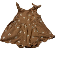 Load image into Gallery viewer, Girls Baby Berry, stretchy floral romper dress, GUC, size 00,  