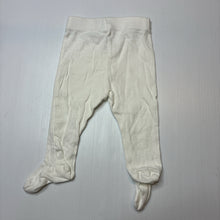 Load image into Gallery viewer, Unisex Dymples, organic cotton footed leggings / bottoms, EUC, size 000,  