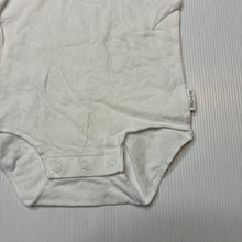Load image into Gallery viewer, Unisex Bonds, white stretchy bodysuit / romper, EUC, size 00,  