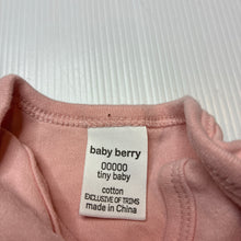 Load image into Gallery viewer, Girls Baby Berry, pink cotton bodysuit / romper, GUC, size 00000,  