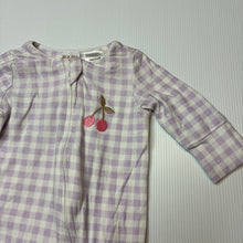 Load image into Gallery viewer, Girls Cotton On, stretchy organic cotton blend zip romper, GUC, size 0000,  