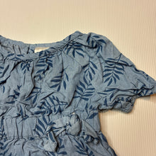 Load image into Gallery viewer, Girls Sprout, blue lyocell dress, GUC, size 00, L: 37cm