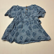 Load image into Gallery viewer, Girls Sprout, blue lyocell dress, GUC, size 00, L: 37cm