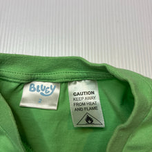 Load image into Gallery viewer, Unisex Bluey, loose fit cotton tee / top, mark lower front, FUC, size 2,  