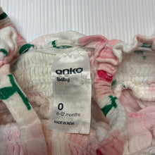 Load image into Gallery viewer, Girls Anko, floral tiered crinkle cotton romper, EUC, size 0,  