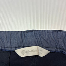 Load image into Gallery viewer, Boys B Collection, navy stretch cotton chino shorts, adjustable, GUC, size 8,  