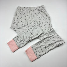 Load image into Gallery viewer, Girls grey, soft cotton pyjama pants / bottoms, GUC, size 6,  