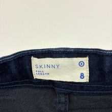 Load image into Gallery viewer, Unisex Target, skinny fit stretch denim jeans, adjustable, Inside leg: 61cm, EUC, size 8,  