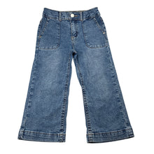 Load image into Gallery viewer, Girls 1964 Denim Co, blue stretch denim jeans, elasticated, Inside leg: 33cm, GUC, size 4,  