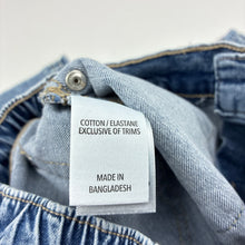 Load image into Gallery viewer, Girls 1964 Denim Co, blue stretch denim jeans, elasticated, Inside leg: 33cm, GUC, size 4,  