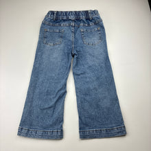 Load image into Gallery viewer, Girls 1964 Denim Co, blue stretch denim jeans, elasticated, Inside leg: 33cm, GUC, size 4,  