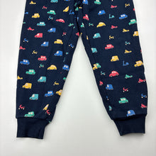 Load image into Gallery viewer, Boys Milkshake, navy fleece lined track pants, Inside leg: 40cm, GUC, size 4,  