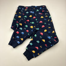 Load image into Gallery viewer, Boys Milkshake, navy fleece lined track pants, Inside leg: 40cm, GUC, size 4,  