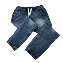 Load image into Gallery viewer, Boys Next, soft feel stretch knit denim pants, elasticated, Inside leg: 43cm, GUC, size 5-6,  