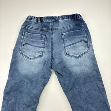 Load image into Gallery viewer, Boys Next, soft feel stretch knit denim pants, elasticated, Inside leg: 43cm, GUC, size 5-6,  
