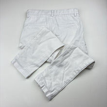Load image into Gallery viewer, Boys Next, white stretch cotton chino pants, adjustable, Inside leg: 42cm, EUC, size 4,  