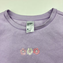 Load image into Gallery viewer, Girls Anko, purple fleece lined sweater / jumper, GUC, size 8,  