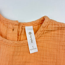 Load image into Gallery viewer, Girls Dymples, broderie trim crinkle cotton top, GUC, size 1,  