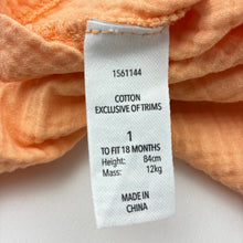 Load image into Gallery viewer, Girls Dymples, broderie trim crinkle cotton top, GUC, size 1,  