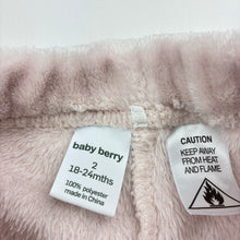 Load image into Gallery viewer, Girls Baby Berry, soft fleece pyjama pants / bottoms, EUC, size 2,  