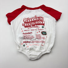 Load image into Gallery viewer, Unisex Cotton On, cotton Christmas romper, GUC, size 0000,  