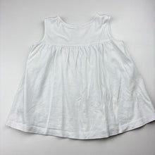 Load image into Gallery viewer, Girls Momonittu, white cotton sleeveless top, FUC, size 6,  