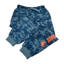 Load image into Gallery viewer, Boys Jurassic World, fleece lined track pants, elasticated, Inside leg: 47cm, light mark left leg, FUC, size 6-7,  
