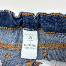 Load image into Gallery viewer, Unisex Target, blue stretch denim jeans, adjustable, Inside leg: 25.5cm, FUC, size 1,  