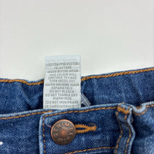 Load image into Gallery viewer, Unisex Target, blue stretch denim jeans, adjustable, Inside leg: 25.5cm, FUC, size 1,  