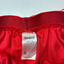Load image into Gallery viewer, Girls Anko, lined red tulle &amp; gold glitter skirt, elasticated, GUC, size 8,  