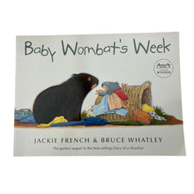 Load image into Gallery viewer, Books Baby Wombat's Week, by Jackie French &amp; Bruce Whatley, paperback, EUC,