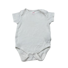 Load image into Gallery viewer, Unisex Next, white cotton bodysuit / romper, EUC, size 000,  