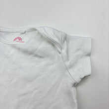 Load image into Gallery viewer, Unisex Next, white cotton bodysuit / romper, EUC, size 000,  