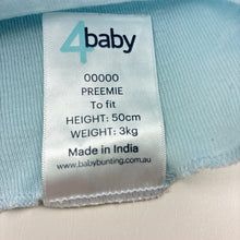 Load image into Gallery viewer, Unisex 4 Baby, blue cotton singlet top, GUC, size 00000,  