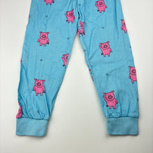 Load image into Gallery viewer, Unisex M&amp;S, Percy Pig cotton pyjama pants / bottoms, EUC, size 4-5,  