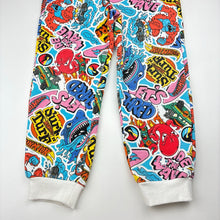 Load image into Gallery viewer, Boys Hot Wheels, fleece lined track pants, elasticated, Inside leg: 42cm, wash fade &amp; small marks, FUC, size 4,  