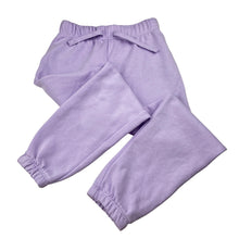Load image into Gallery viewer, Girls Brilliant Basics, purple fleece lined track pants, Inside leg: 50cm, GUC, size 7,  