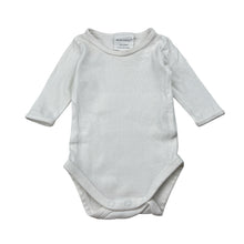 Load image into Gallery viewer, Unisex Marquise, white cotton bodysuit / romper, FUC, size 0000,  