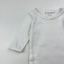 Load image into Gallery viewer, Unisex Marquise, white cotton bodysuit / romper, FUC, size 0000,  