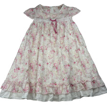 Load image into Gallery viewer, Girls B.B.Q, lined lightweight floral cotton dress, marks back hem , FUC, size 6, L: 60cm