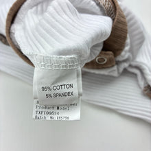 Load image into Gallery viewer, Boys ribbed, romper, small mark on front, FUC, size 0,  