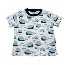 Load image into Gallery viewer, Boys Lilly + Sid, organic cotton tee / top, whales, FUC, size 1,  