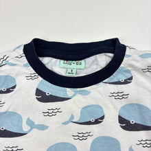 Load image into Gallery viewer, Boys Lilly + Sid, organic cotton tee / top, whales, FUC, size 1,  
