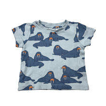 Load image into Gallery viewer, Unisex Target, organic cotton tee / top, walrus, GUC, size 00,  
