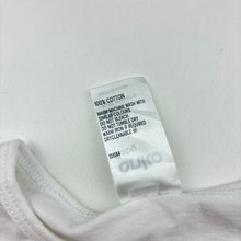 Load image into Gallery viewer, Unisex Anko, white cotton long sleeve tee / top, EUC, size 0,  