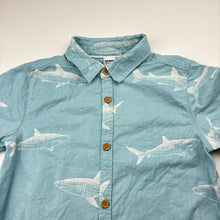 Load image into Gallery viewer, Boys Anko, lightweight cotton short sleeve shirt, sharks, FUC, size 8,  