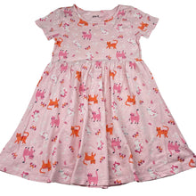 Load image into Gallery viewer, Girls Anko, cotton casual dress, cats, FUC, size 8, L: 64cm