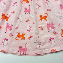 Load image into Gallery viewer, Girls Anko, cotton casual dress, cats, FUC, size 8, L: 64cm